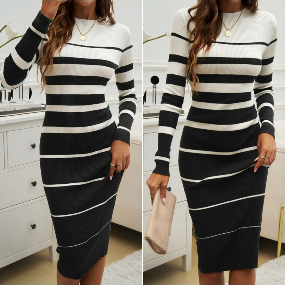 Hue Harmony Midi Dress - White